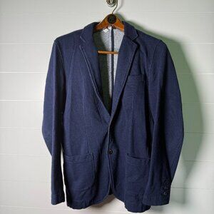 Merona Denim Color Soft Blazer/Jacket Women's Med 100% Cotton